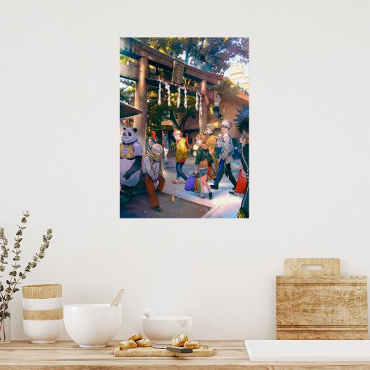 All Team Jujutsu Kaisen Poster (Keuken)