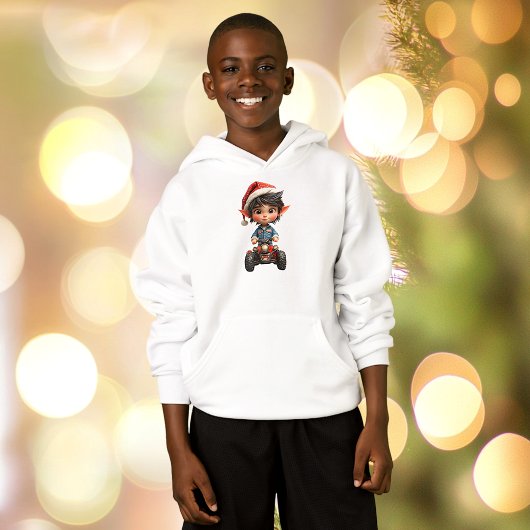 All-Terrain Christmas Elf Boy's Hoodie
