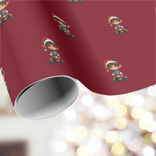 All-Terrain Christmas Elf Wrapping Paper Cadeaupapier