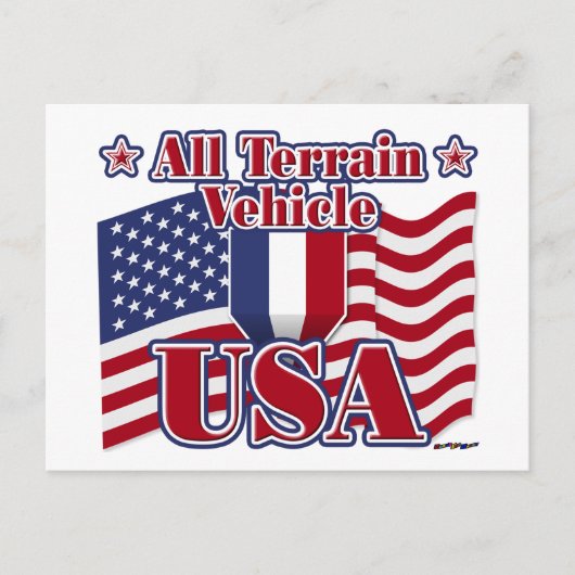 All Terrain Vehicle USA Briefkaart (Voorkant)