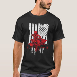 All-Terrain Voertuigen Vier Wieler ATV Amerikaanse T-shirt