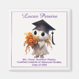 🎓 All text Chibi Physics Graduation Magneet