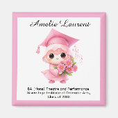 🎓 All text custom Chibi Bloom Graduation Magneet (Voorkant)