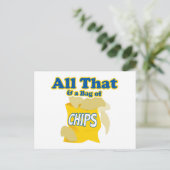 All That en een Zak Chips Briefkaart (Staand voorkant)