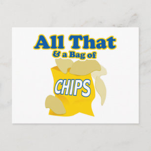 All That en een Zak Chips Briefkaart
