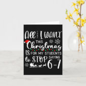 All That I Want This Christmas Is Students Stop Sa Kaart (Gele Bloem)