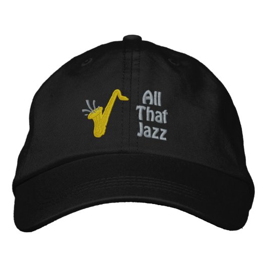 All that Jazz Borduursel Cap Geborduurde Pet (Voorkant)
