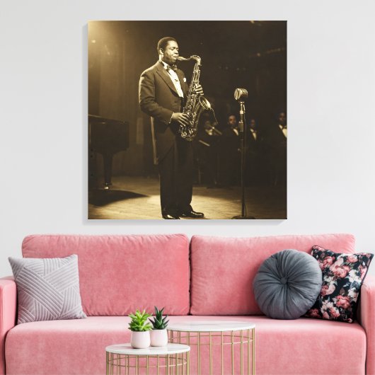  All That Jazz, by Natasha Us   Canvas Afdruk (Insitu (Woonkamer))