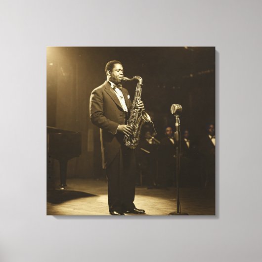  All That Jazz, by Natasha Us   Canvas Afdruk (Voorkant)