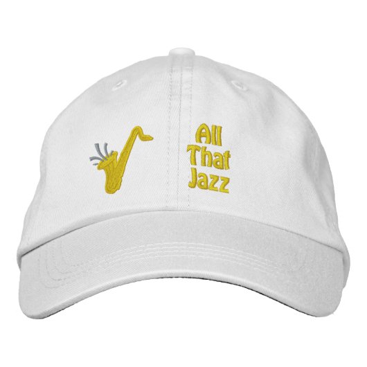All that Jazz Geborduurde Pet (Voorkant)