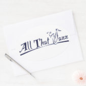All that Jazz Ovale Sticker (Envelop)