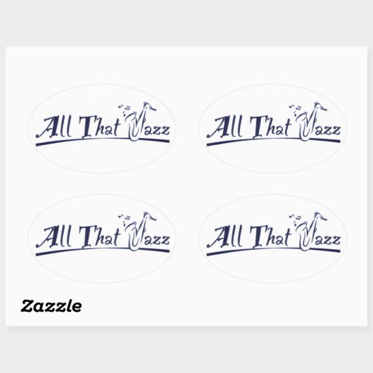 All that Jazz Ovale Sticker (Vel)