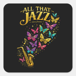All That Jazz Vierkante Sticker