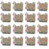 All the Flowers Festival Logo Sticker (Voorkant)