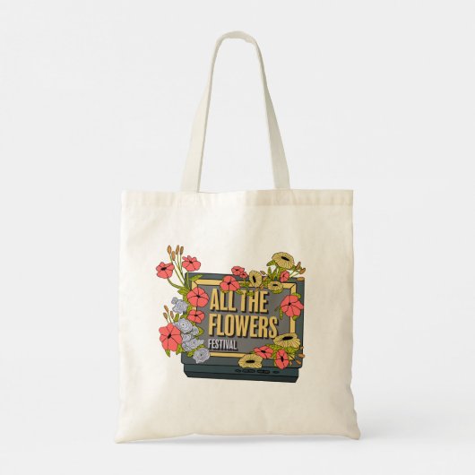 All the Flowers Festival  Tote Bag (Achterkant)
