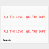 "All the Love" - Harry Styles Rechthoekige Sticker (Vel)