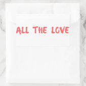 "All the Love" - Harry Styles Rechthoekige Sticker (Tas)