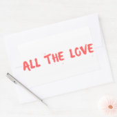 "All the Love" - Harry Styles Rechthoekige Sticker (Envelop)