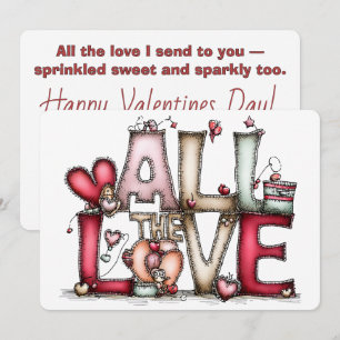 All the Love Valentijnkaart  Feestdagenkaart