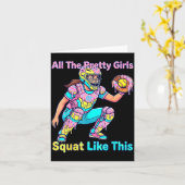 All The Pretty Girls Squat Like This Ice Cream Sof Kaart (Gele Bloem)