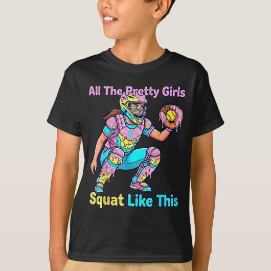 All The Pretty Girls Squat Like This Ice Cream Sof T-shirt (Voorkant)