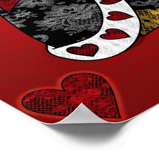 'All the Queen's Hearts' Print (Hoek)