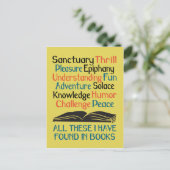 All These I Have Found in Books Briefkaart (Staand voorkant)