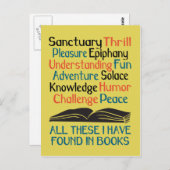 All These I Have Found in Books Briefkaart (Voorkant / Achterkant)