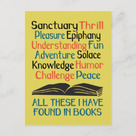 All These I Have Found in Books Briefkaart