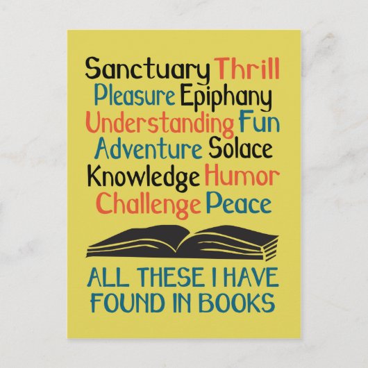 All These I Have Found in Books Briefkaart (Voorkant)