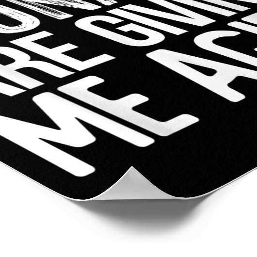 All These Stunads Me Agida Funny Italian Saying  Poster (Hoek)