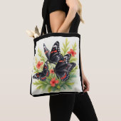 All Things Butterflies Callicore kolyma Black Whit Tote Bag (Dichtbij)