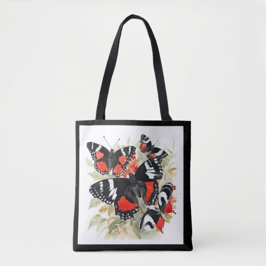 All Things Butterflies Callicore kolyma Black Whit Tote Bag (Voorkant)