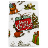 All Things Een Vrolijk Kerstfeest Medium Cadeauzakje (Voorkant)