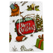 All Things Een Vrolijk Kerstfeest Medium Cadeauzakje (Achterkant)