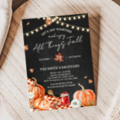 All Things Fall Party Invitation Kaart