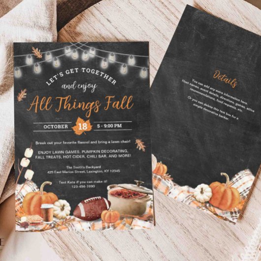 All Things Herfst Uitnodiging