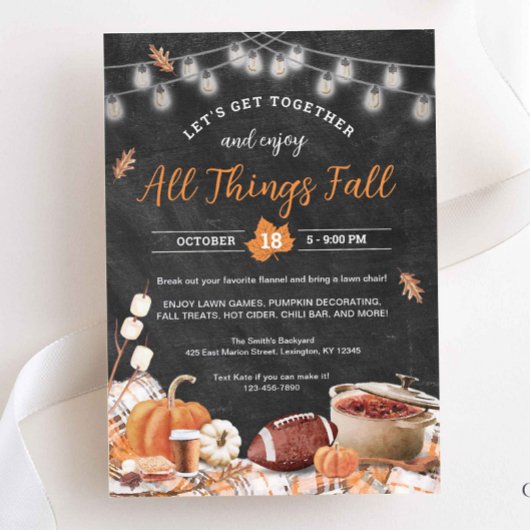 All Things Herfst Uitnodiging