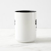All Tied Up In Style-beker – Elegante zwarte strik Mok (Midden)
