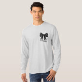 All Tied Up In Style – Chic Minimalist Bow T-Shirt (Voorkant volledig)