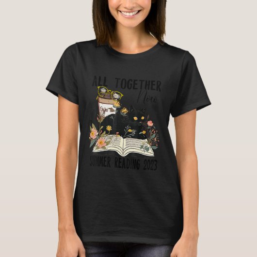 All Together Now Summer Reading 2023 Flower Cat Bo T-shirt (Voorkant)