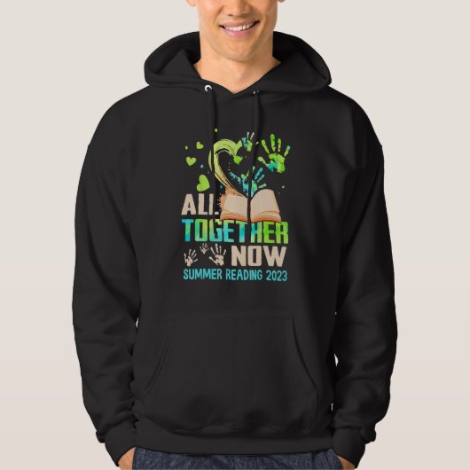 All Together Now Summer Reading 2023 Library Books Hoodie (Voorkant)