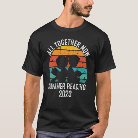 All Together Now Summer Reading 2023 Rainbow Hand  T-shirt (Voorkant)