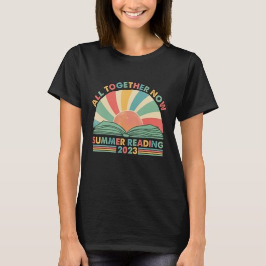All Together Now Summer Reading 2023 Retro Sun Boo T-shirt (Voorkant)