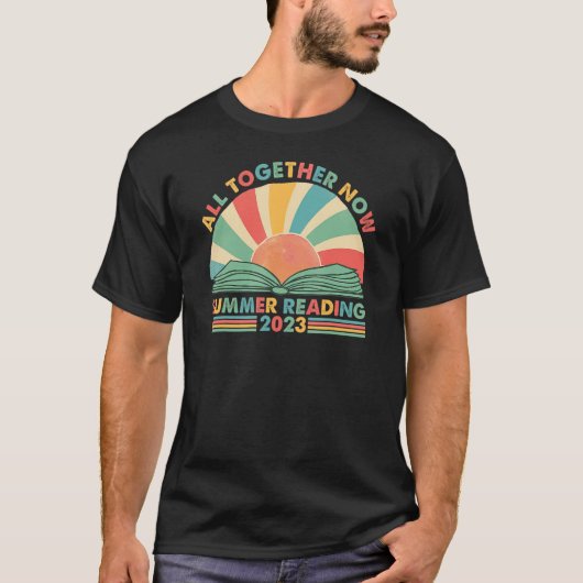 All Together Now Summer Reading 2023 Retro Sun Boo T-shirt (Voorkant)