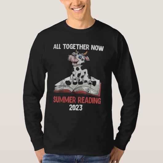 All Together Now Summer Reading Program 2023 Book  T-shirt (Voorkant)