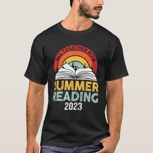 All Together Now Summer Reading Program 2023 Book T-shirt (Voorkant)