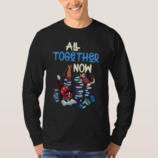 All Together Now Summer Reading Program 2023 Book  T-shirt (Voorkant)