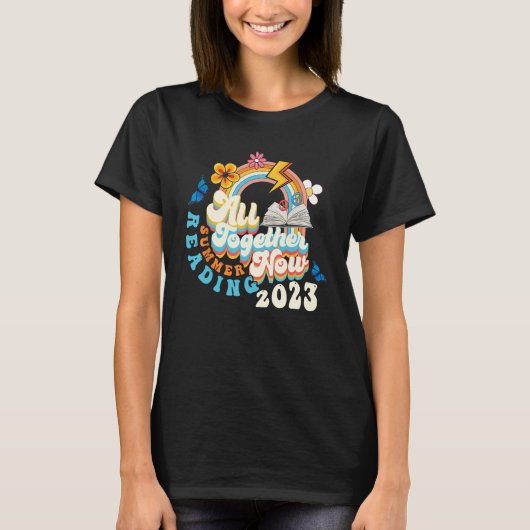 All Together Now Summer Reading Program 2023 Book T-shirt (Voorkant)