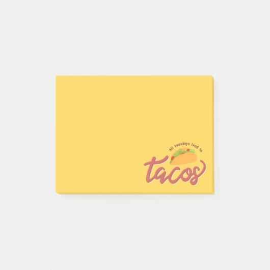 All tuesdays lead to tacos post-it® notes (Voorkant)